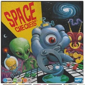 Board Game :Space Checkers Galactic Strategy. Complete;as new condition.